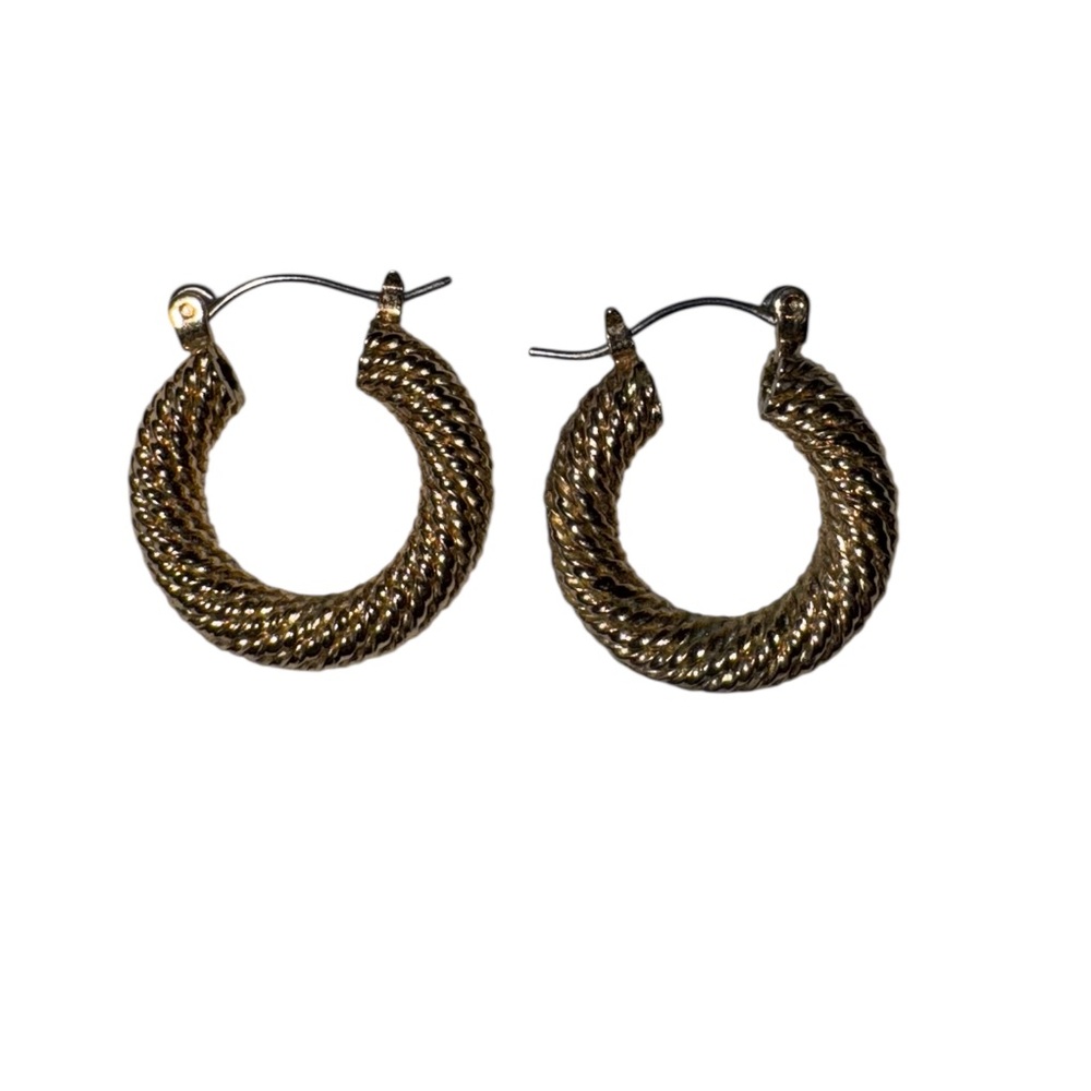 Elegant Gold-Tone Hoop Earrings
